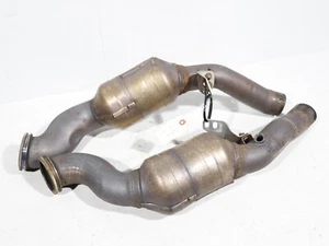 17-20 MASERATI LEVANTE M161 EXHAUST MANIFOLD DOWNPIPE LEFT & RIGHT SET OEM 69K - Picture 1 of 6
