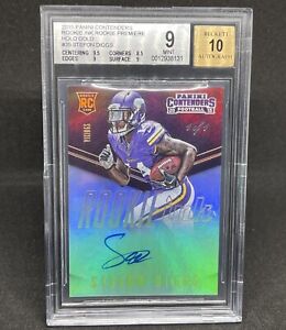2015 Panini Contenders Stefon Diggs True 1/1 Rookie Ink HOLO GOLD BGS 9/10 AUTO