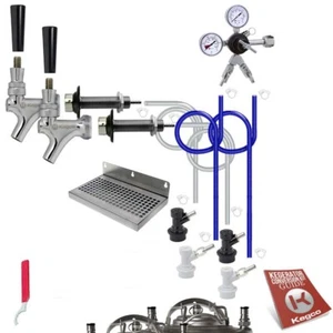 Kegco Deluxe Homebrew 2 Tap Kegerator Conversion Kit - Picture 1 of 8