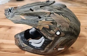 AFX FX-17 Camo MX Motocross Offroad ATV Dirt Bike Helmet W Peak (MEDIUM) - Foto 1 di 9