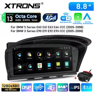 DVR+ 8.8 inch Qcta-Core Android 14 Car Stereo GPS 4G For BMW E60 E61 E90 E91 CCC - Picture 1 of 16