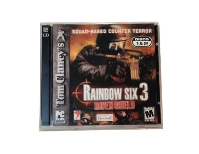 Tom Clancy's Rainbow Six 3 Raven Shield (PC, 2003) 2 Discs Rated M Ubisoft - Image 1 of 4