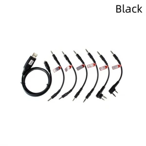6 in 1 USB Programming Cable For Motorola HYT ICOM BAOFENG KENWOOD YAESU Radio - Picture 1 of 7