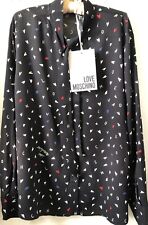 LOVE MOSCHINO Printed Button-Down Shirt Long Sleeve NWT