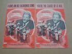 Danny Kaye - The Kid From Brooklyn - Lot of 2 1945 War Time Utility music sheets