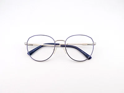Wittnauer Eyeglasses, Frames Only, Katya, 53-18-135, Metal, Violet, Round - Image 1 of 4