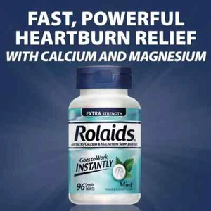 Extra Strength Antacid 96 Chewable Tablets Mint Flavor Extra Strength Heartburn - Picture 1 of 4