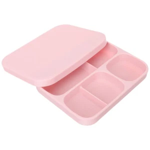Baby Silicone Plate Plates for Babies Serving Tray with Lid Child - Picture 1 of 12