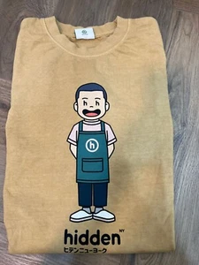 HIDDEN NY T-Shirt Mustard Yellow | Limited Edition Cotton Tee Size M - Picture 1 of 1