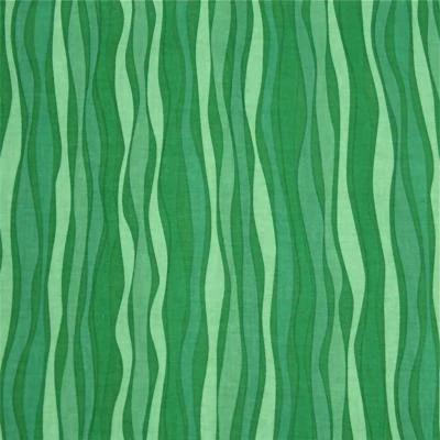 Tone-on-Tone Blender, Ripples in Green, Fun & Bright, Cotton Fabric, 16" by 44" - Image 1 of 3