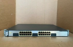 Cisco 3750G-24T-E with Brackets Cisco Catalyst WS-C3750G-24T-E (Inc VAT) - Picture 1 of 7