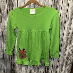 Lolly Willy Doodle Reindeer Shirt Size 8/9 - Picture 1 of 7