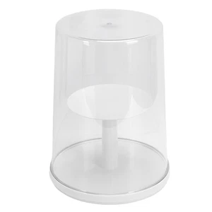 Rotating Display Case 2 Tier 360 Degree Rotation Dust Proof Clear Storage Box - Picture 1 of 12