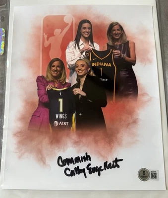 Cathy Engelbert signed/autographed 8x10 photo WNBA Comminsioner Beckett BAS COA - Image 1 of 3