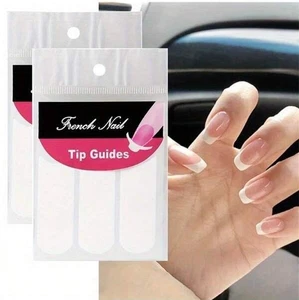 240pcs French Manicure Nail Guides 5 Sheets Stickers Stencil Tips Nail Tips - Picture 1 of 5