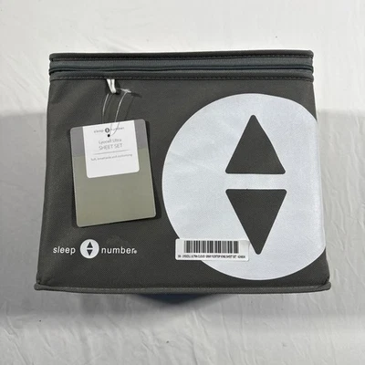 Sleep Number Lyocell Ultra Cloud Gray Flex top King Sheet Set  - Image 1 of 3