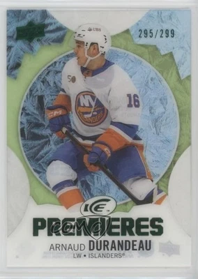 2023-24 Upper Deck Ice Ice Premieres Green /299 Arnaud Durandeau #217 Rookie RC - Image 1 of 2