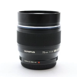 OLYMPUS M. ZUIKO DIGITAL ED 75mm F/1.8 Black #287 - Picture 1 of 12