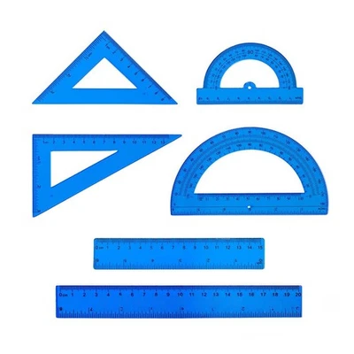 Engineering Projects Math Tool Set Accurate Measurement Bold Black Markings - Image 1 of 4