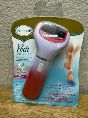 Amope Pedi Perfect Electronic Foot File Diamond Cristales Extra Grueso Rosa Nuevo de Lote Antiguo Foto 1 de 4