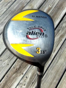 Alien Golf Tour Gold 3 Wood 15* Mid Flex Alien Graphite Shaft 43" M/RH - Picture 1 of 5