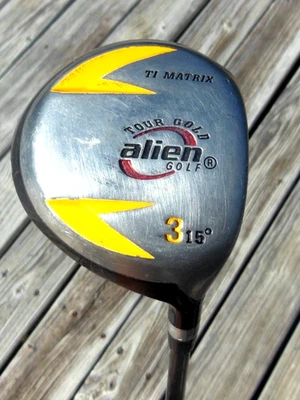 Alien Golf Tour Gold 3 Wood 15* Mid Flex Alien Graphite Shaft 43" M/RH - Image 1 of 4