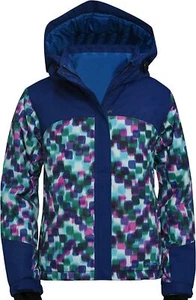 ARCTIX KIDS GIRLS SUNCATCHER INSULATED WINTER JACKET M, XL ROYAL BLUE DOTS 84917 - Picture 1 of 3