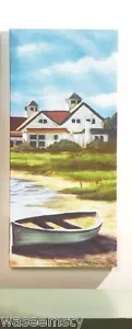 Maritime Segelboot Szene Leinwand Wandbild Meer Strand Ozean Dekor - Bild 1 von 1