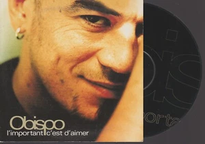 Pascal Obispo L'important C'est D'aimer Cd Promo Cardsleeve Pochette Cartonnée - Imagen 1 de 1