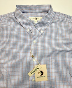$108 New DUCK HEAD Shelton Button Shirt Men's XL Multicolor Check PERFORMANCE - Picture 1 of 7