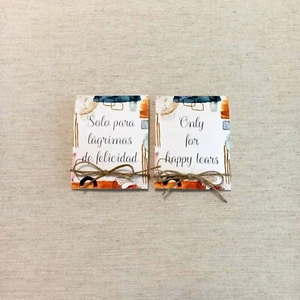 Pañuelo lagrimas felicidad. Happy tears tissues, solo para lagrimas de felicidad - Imagen 1 de 7