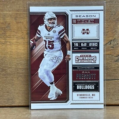 2018 Panini Contenders Draft Picks #24 Dak Prescott Dallas Cowboys - Image 1 of 2