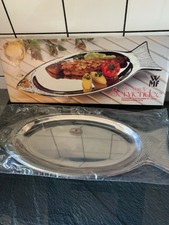 WMF Forellenplatte Servierpatte Edelstahl 18/10 Fischplatte - 47x19 cm - Neu OVP