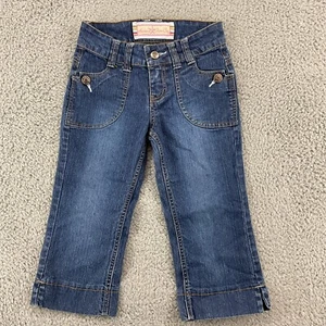 Arizona Jean Co Girls Jeans Sz 7 Regular Capri - Picture 1 of 7