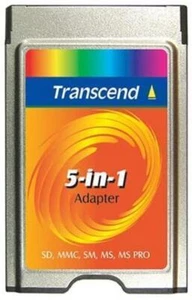 Transcend 5-in-1 PC Card Adapter for SM/SD/MMC/MS/MS Pro Card (TS0MADP5) - Picture 1 of 1