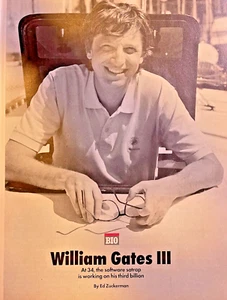 1990 Billionaire Bill Gates Microsoft - Picture 1 of 3