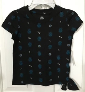 Camisa Negra Disney Madame Leota La Mansión Embrujada Talla S Corbata Lateral Manga Corta - Imagen 1 de 7