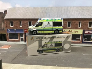 1-76 Tiny City Mercedes Sprinter ST Johns Ambulance (SJ60) #166 Tiny Diecast - Picture 1 of 5