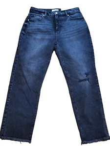 LOFT The Curvy Straight Crop High Rise Curvy Women’s Jeans NWT sze 27 Off Black - Picture 1 of 5
