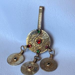 Ancient Rare Pendant Islamic Arabic Berber Coin Amulet Antique Bronze Moroccan