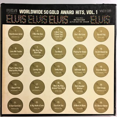 Elvis Presley DE Teldec Worldwide 50 Gold Award Hits, Vol. 1 TOP - Bild 1 von 4
