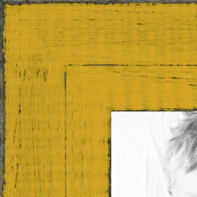 ArtToFrames Custom Picture Poster Frame Yellow 1" Wide Wood - Image 1 of 4