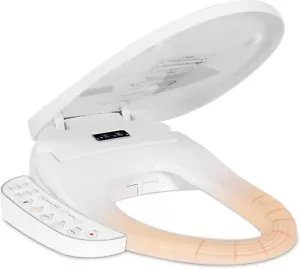 Electric Bidet Toilet Seat - Self-Cleaning - Elongated - Heated - NIB - Picture 1 of 8