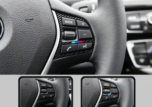 Carbon Fiber Interior Steering Wheel Button Frame Cover For BMW F30 328 13-18 - Foto 1 di 3