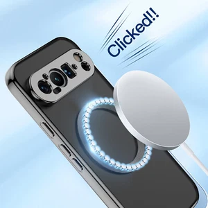 MagSafe Magnetic Case For Google Pixel 9 Pro 8 Slim Plating Crystal Clear Cover - Picture 1 of 20