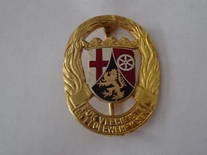 A63-11) Original Rheinland-Pfalz Goldenes Feuerwehr Ehrenzeichen "35" um 1985 - Picture 1 of 4