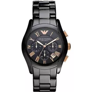 Emporio Armani AR1410 42mm Cassa Nera in Ceramica, Cinturino Nero in Ceramica - Foto 1 di 3