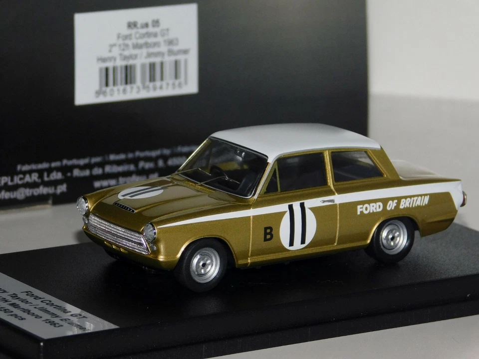 FORD CORTINA GT #11 TAYLOR /BLUMER MARLBORO 1963 TROFEU LIM. TRORR.US05 1/43 - Immagine 1 di 1
