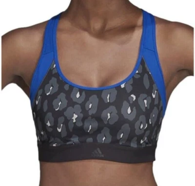 adidas Dont Rest Iteration Womens Sports Bra Black Support Compression Gym Run - Image 1 of 4