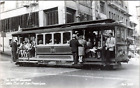 RPPC - Cable Car Trolley - San Francisco, California - Real Photo Postcard - Zan